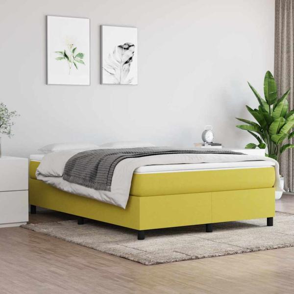 ARDEBO.de - Boxspringbettgestell Grün 140x190 cm Stoff