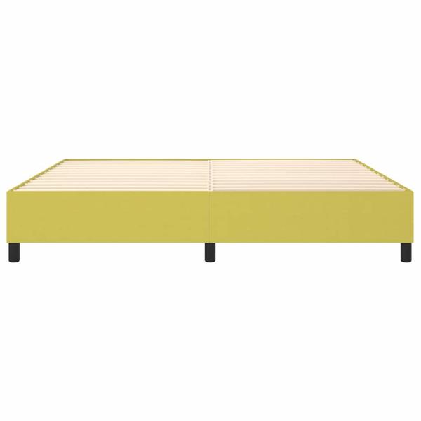 Boxspringbettgestell Grün 200x200 cm Stoff