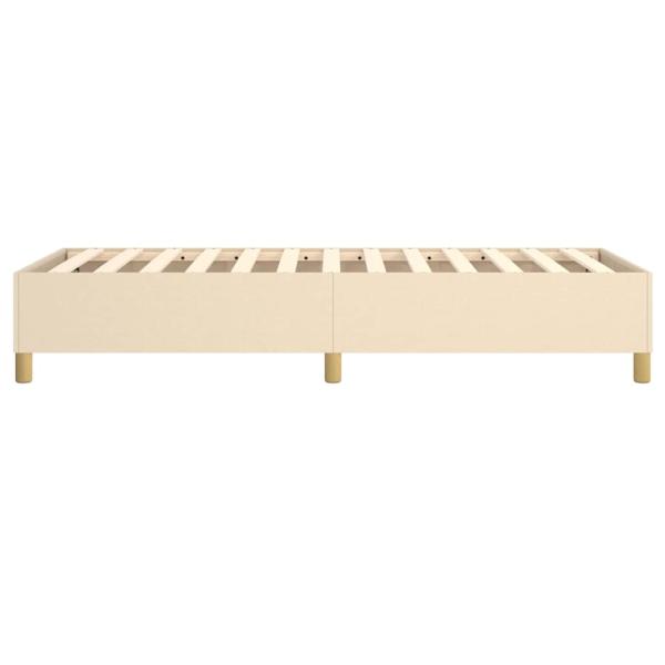 Boxspringbettgestell Creme 80x200 cm Stoff