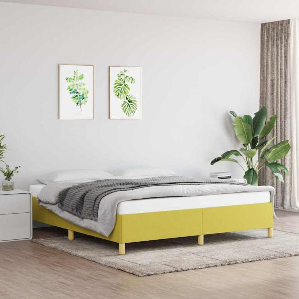 ARDEBO.de - Boxspringbettgestell Grün 180x200 cm Stoff