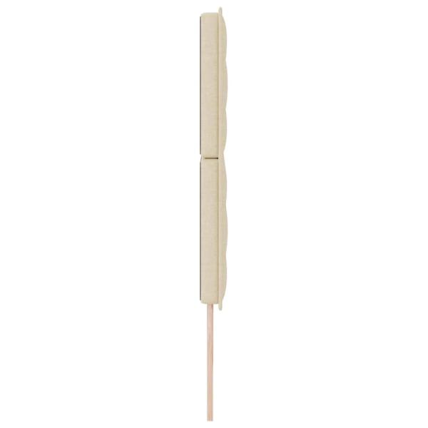 Kopfteil Creme Stoff