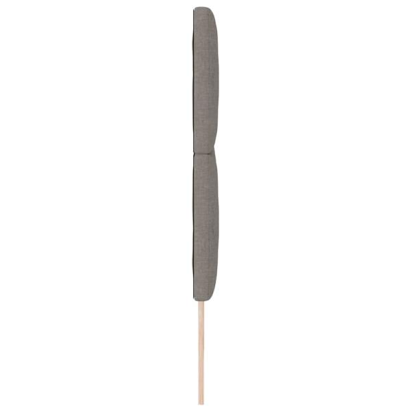 Kopfteil Taupe Stoff
