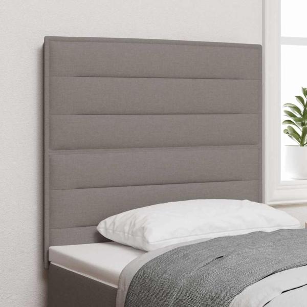 ARDEBO.de - LED Kopfteil Taupe Stoff