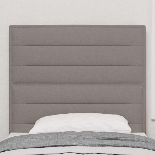 LED Kopfteil Taupe Stoff