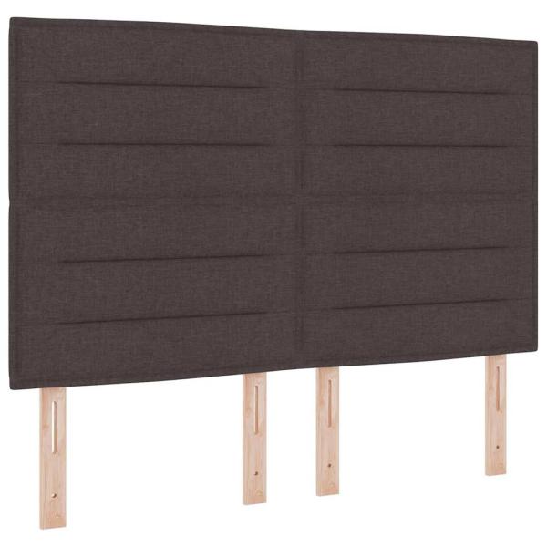 Boxspringbett mit Matratze Dunkelbraun 160 x 200 cm Stoff