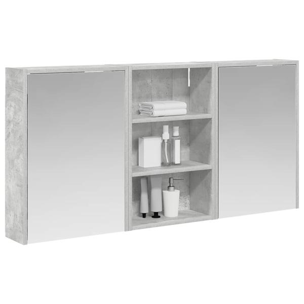 Badezimmerschrank-Set 3 stk. 126 x 16 x 62,5 cm Holzwerkstoff