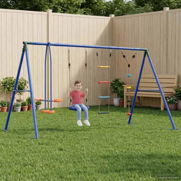 ARDEBO.de - Outdoor Schaukelset Mehrfarbig Stahl und PE