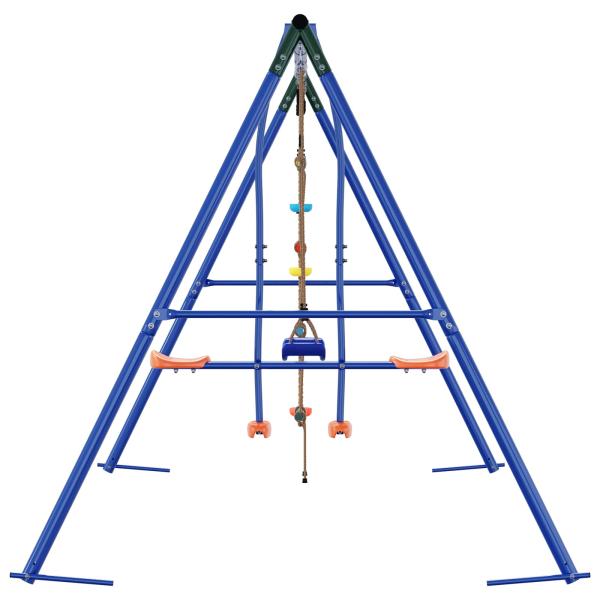 Outdoor Schaukelset Mehrfarbig Stahl und PE
