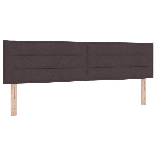 Boxspringbett mit Matratze und LED Dunkelbraun 180 x 200 cm