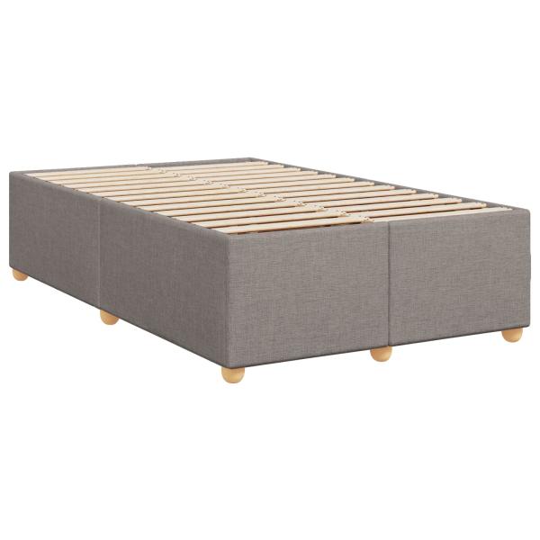 Boxspringbett mit Matratze Taupe 120 x 190 cm Stoff
