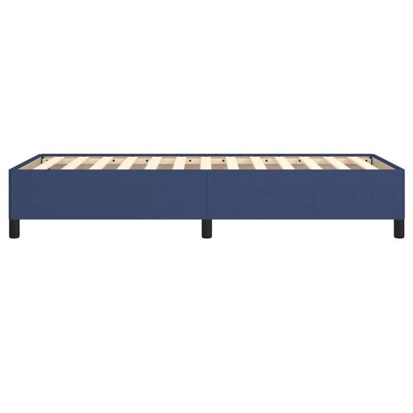 Bettgestell ohne Matratze Blau 100x200 cm Stoff