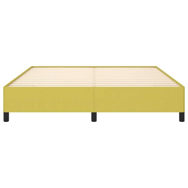 Bettgestell ohne Matratze Grün 160x200 cm Stoff