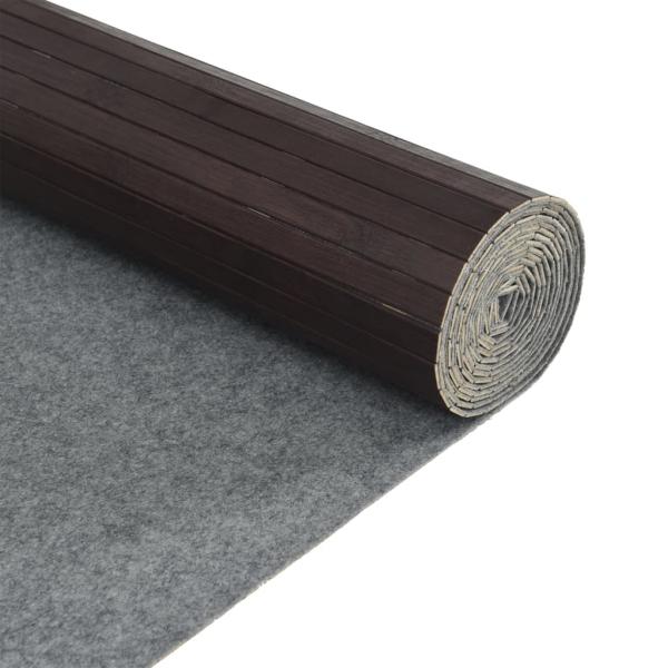 Paravent Dunkelbraun Breite 400 cm Höhe 165 cm Bambus