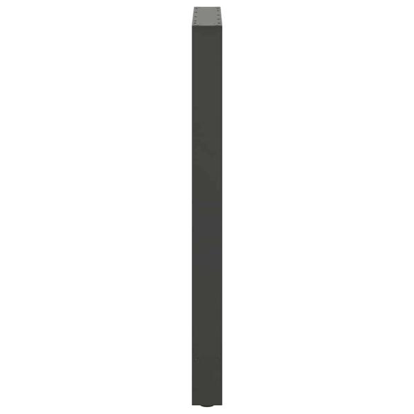 Bartischbeine Anthrazit 2 Stk. 60x(100-101) cm Stahl