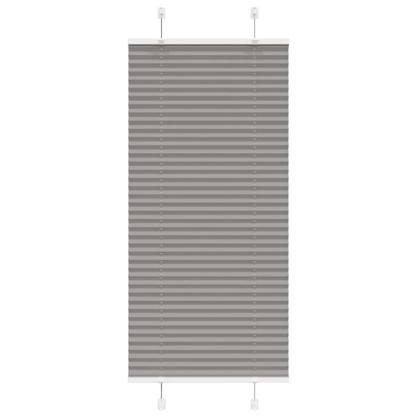 Plissee Anthrazit 65x100 cm Stoffbreite 64,4 cm Polyester