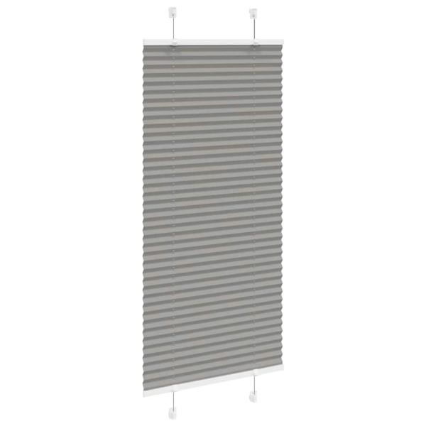 Plissee Anthrazit 65x100 cm Stoffbreite 64,4 cm Polyester