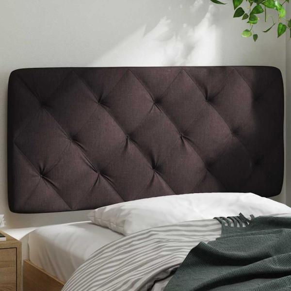 Kopfteil-Kissen Dunkelbraun 100 cm Stoff