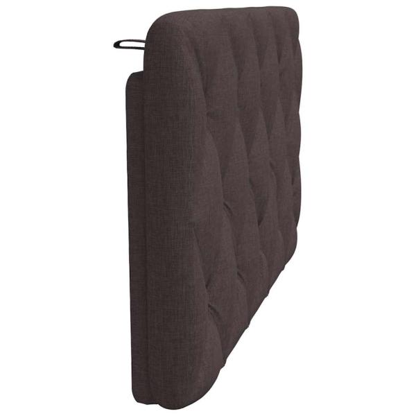 Kopfteil-Kissen Dunkelbraun 100 cm Stoff