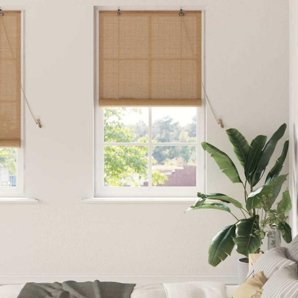 ARDEBO.de - Rollo Braun 80 x 220 cm Bambus