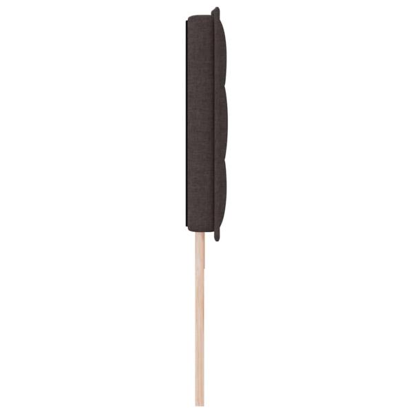 Kopfteil Dunkelbraun Stoff