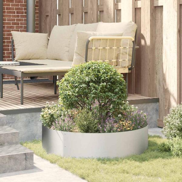 Pflanzenring 5 Stk. Silber 80 x 80 x 20 cm Verzinkter Stahl