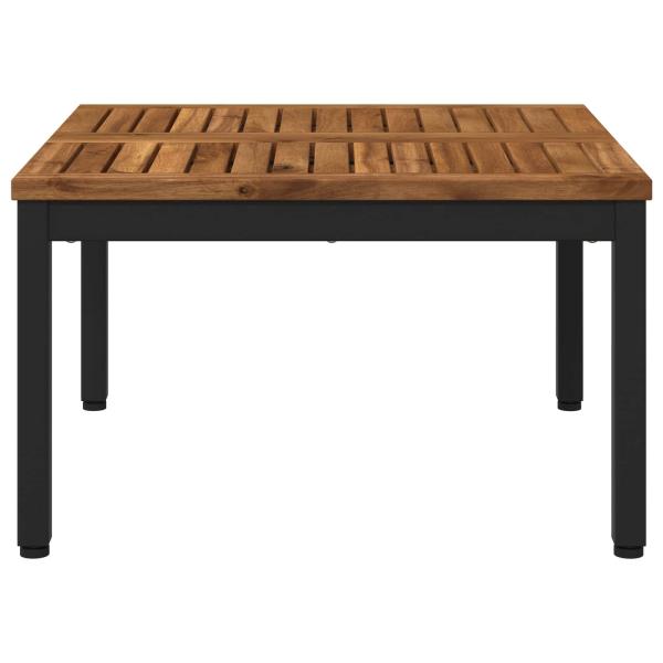 Couchtisch Natürlich und Schwarz 60 x 60,5 x 36 cm