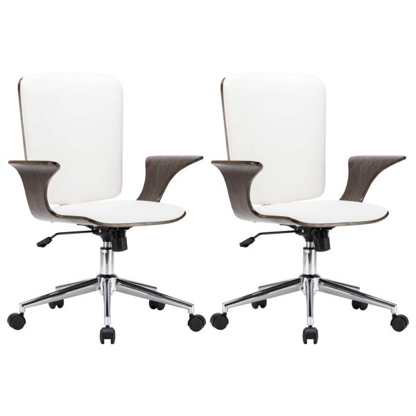 Dreh Bürostühle 2 stk. Kunstleder 69 x 61 x 104 cm