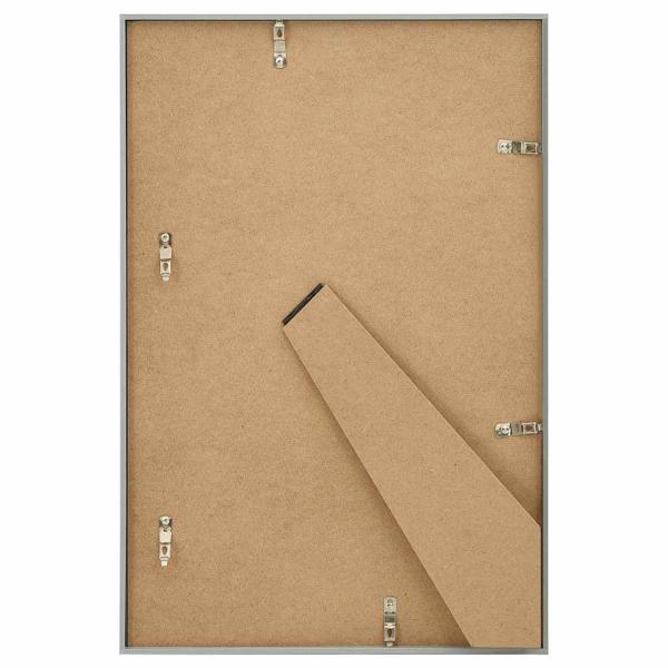 Bilderrahmen Collage 3 Stk. f?r Tisch Silbern 21x29,7 cm MDF