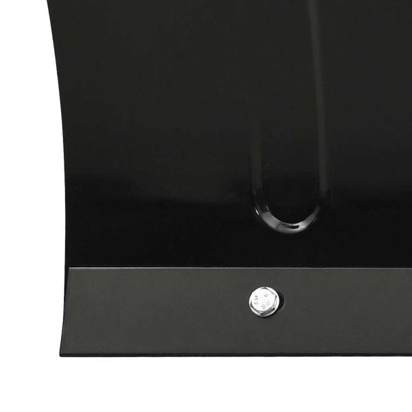 Schneeschild f?r Gabelstapler 150x38 cm Schwarz
