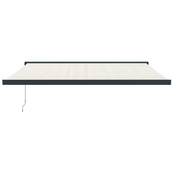 Markise Einziehbar Creme 4,5x3 m Stoff und Aluminium