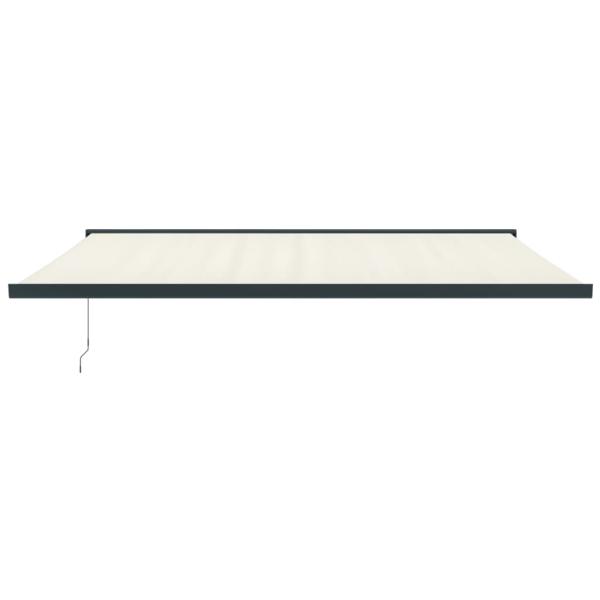 Markise Einziehbar Creme 5x3 m Stoff und Aluminium