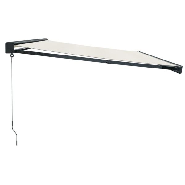 Markise Einziehbar Creme 5x3 m Stoff und Aluminium