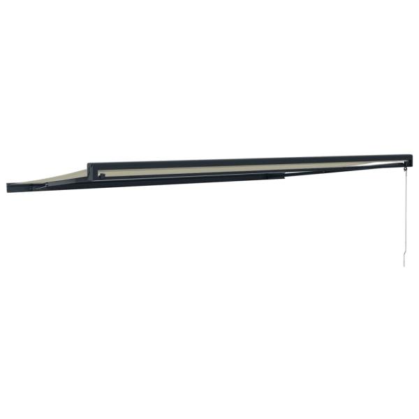 Markise Einziehbar Creme 5x3 m Stoff und Aluminium