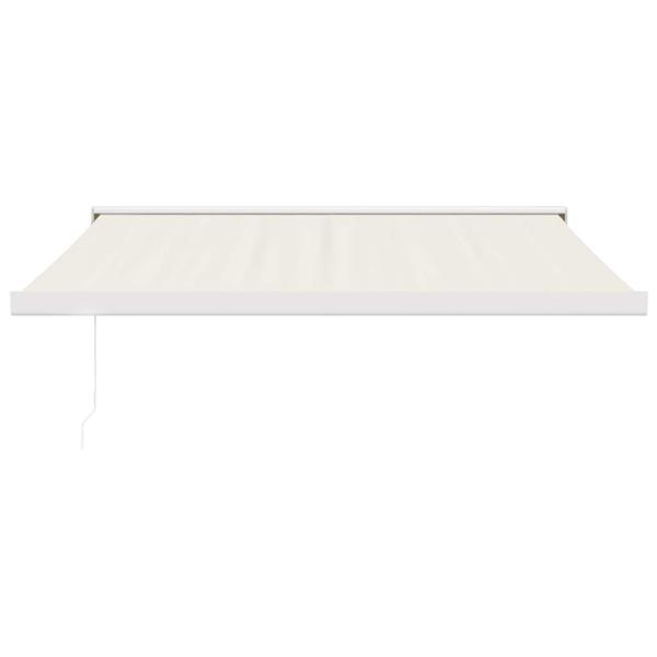 Markise Einziehbar Creme 3,5x2,5 m Stoff und Aluminium