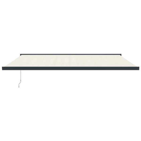 Markise Einziehbar Creme 5x3 m Stoff und Aluminium