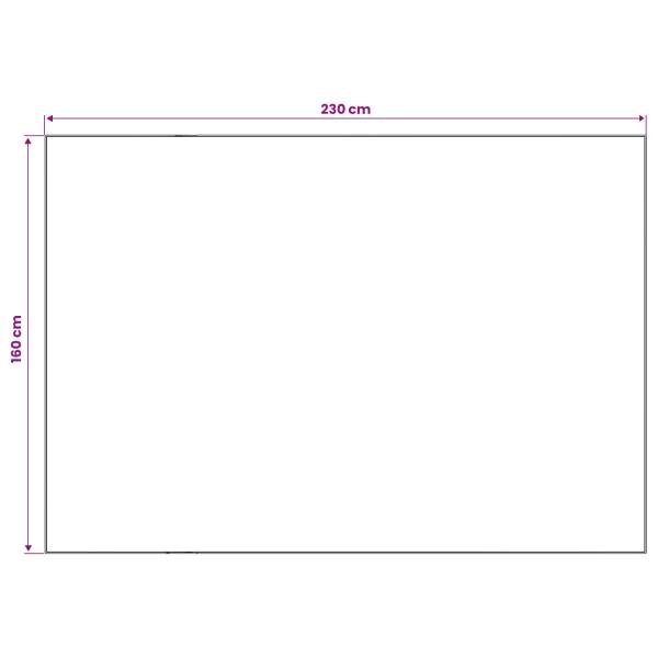 Teppich ORIZ Schwarzes Diamantmuster 160 x 230 cm