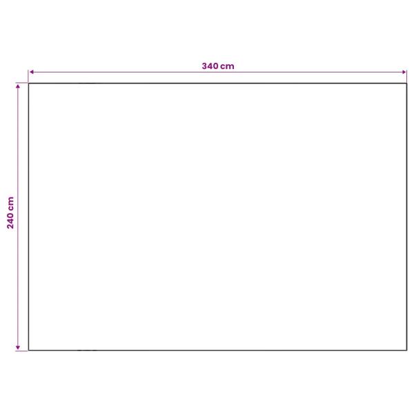 Teppich ORIZ Schwarzes Diamantmuster 240 x 340 cm