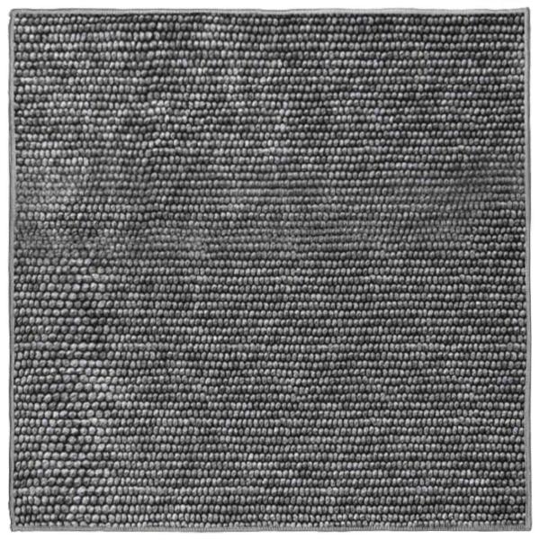 Teppich Anthrazit 100 x 100 cm 100% Polyester 3 mm Waschbar