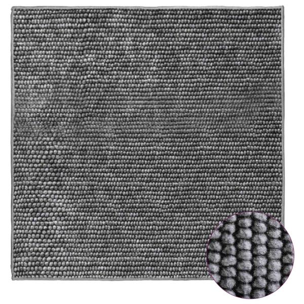 Teppich Anthrazit 100 x 100 cm 100% Polyester 3 mm Waschbar