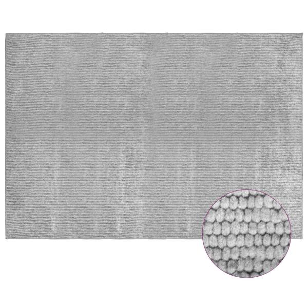 Teppich Grau 190 x 300 cm 100% Polyester 3 mm Waschbar