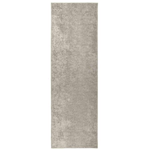 Teppich Beige 80 x 200 cm 100% Polyester 3 mm Waschbar