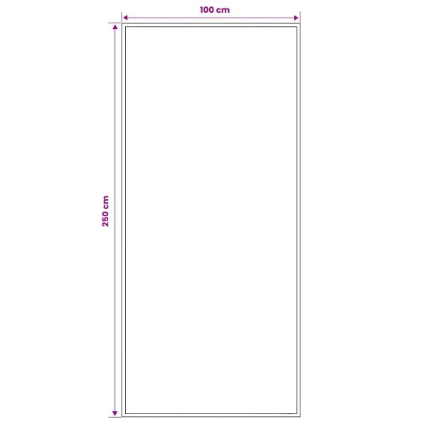 Teppichläufer FLORNES Gewebt Braun Zickzack 100 x 250 cm PP