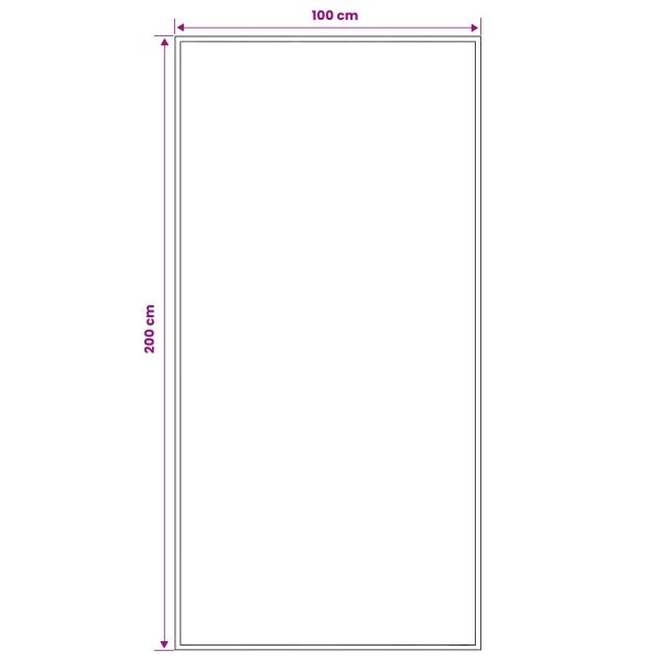 Teppichläufer FLORNES Gewebt Ocker Zickzack 100 x 200 cm PP