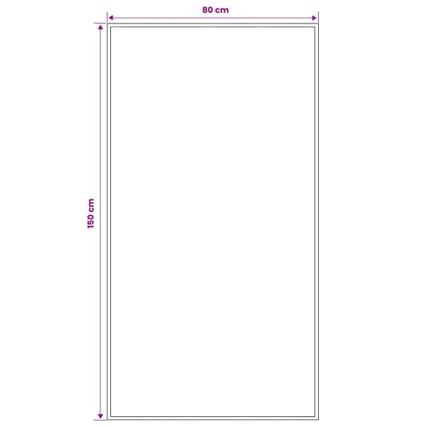 Teppichläufer FLORNES Gewebt Grau Blätter 80 x 150 cm PP 7 mm