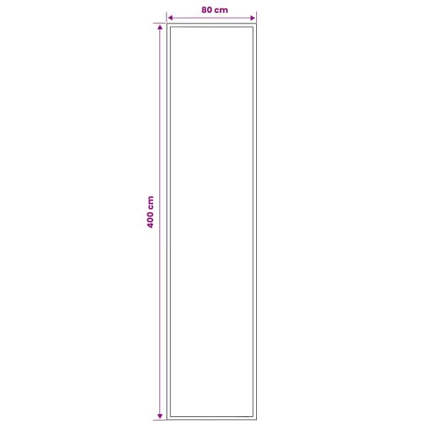 Teppichläufer FLORNES Gewebt Ocker 80 x 400 cm PP 7 mm
