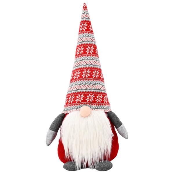 Weihnachtswichtel Rot 80 cm Polyester