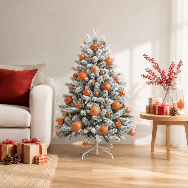 ARDEBO.de - Weihnachtskugelset 88 stk. Bronze Durchmesser 6 cm Kunststoff