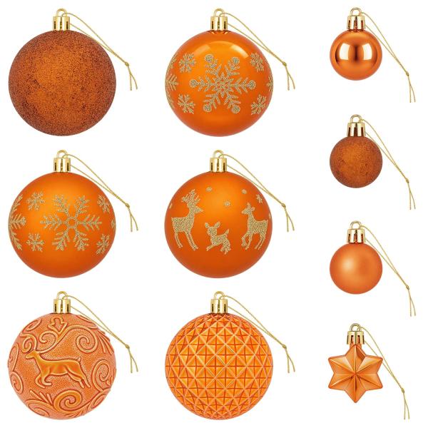 Weihnachtskugelset 88 stk. Bronze Durchmesser 6 cm Kunststoff
