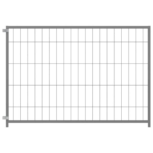 Hundezwinger Silbern 300x100x70 cm Stahl