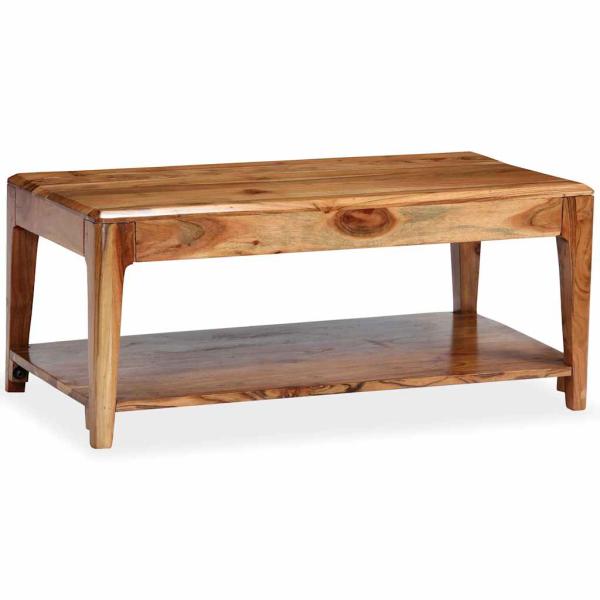 Couchtisch Massivholz 88x50x38 cm